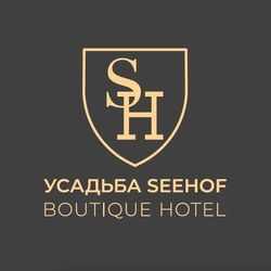 Логотип партнёра сервиса чаевых УСАДЬБА SEEHOF